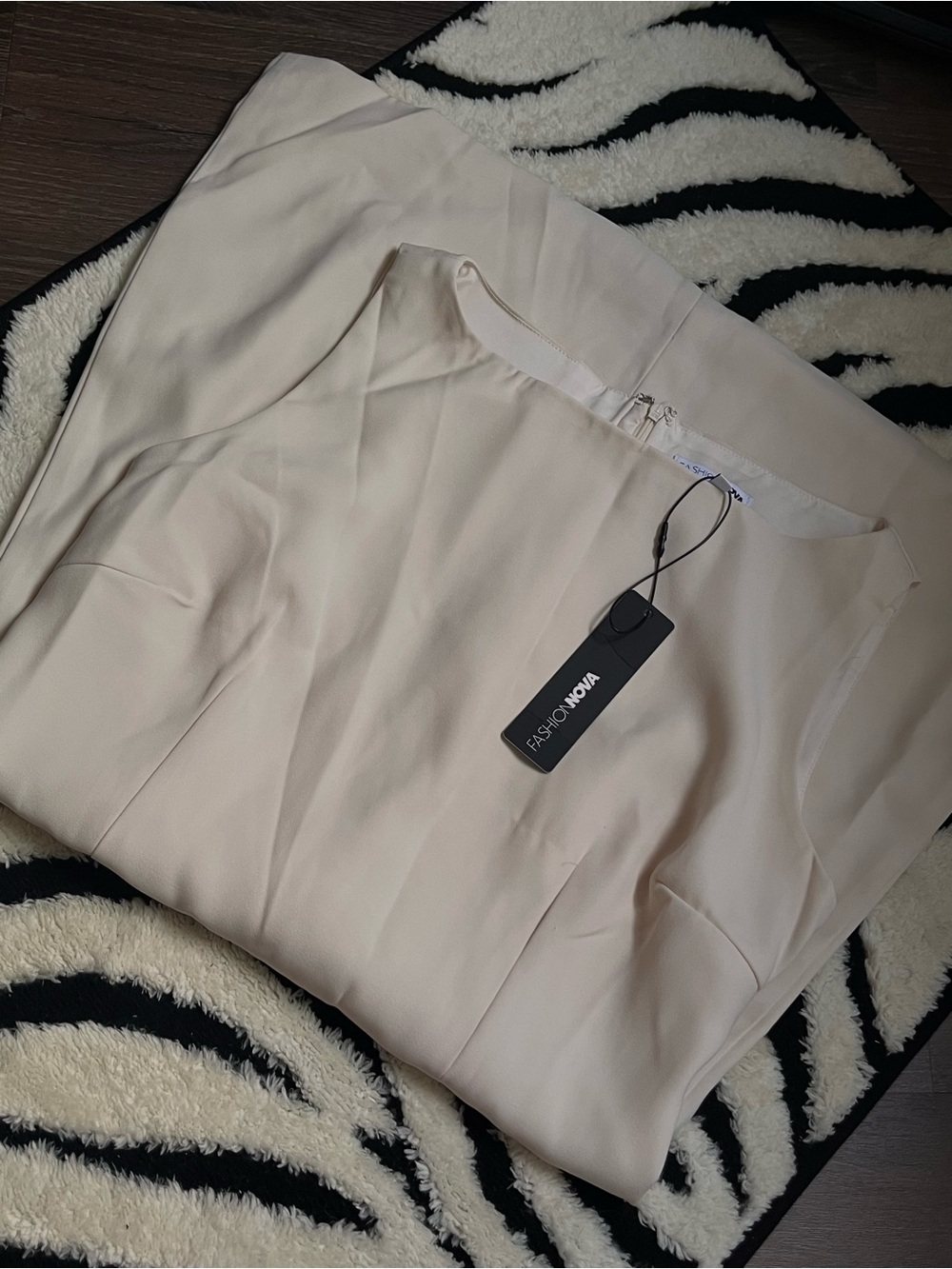 Fashion Nova Cream Mini Dress